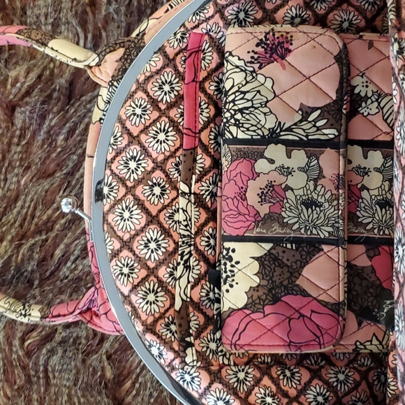 Vera Bradley Mocha Rouge Purse/Wallet - Picture 4 of 13